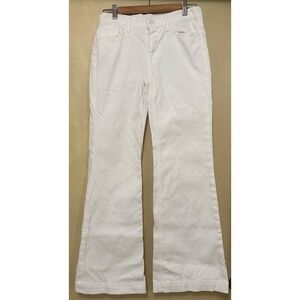 7 For All Mankind, White Flare Jeans, Style Ginger, Size 28